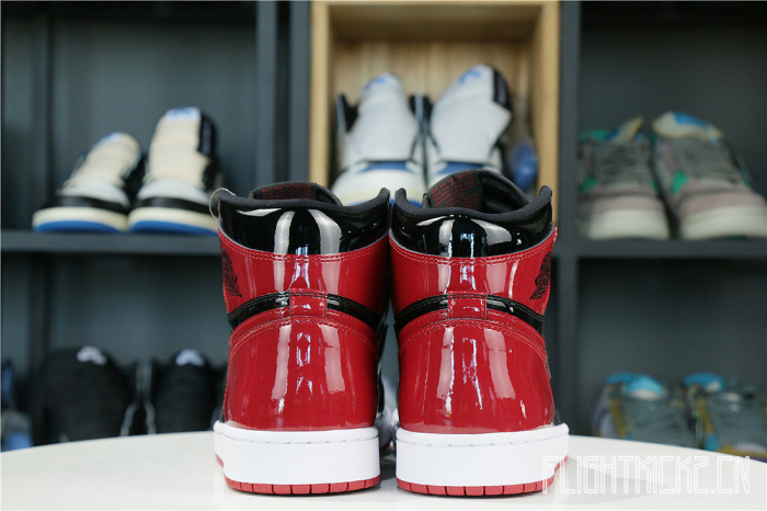 Air Jordan 1 Retro High OG Patent Bred 2021 GS ( A1)