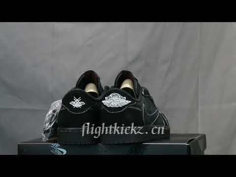 Travis Scott x Nike Air Jordan 1 Low OG “Black/Phantom” GS（A1）