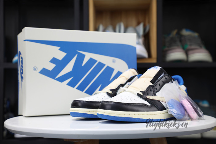 Fragment x Travis Scott x Air Jordan 1 Low GS（A1）