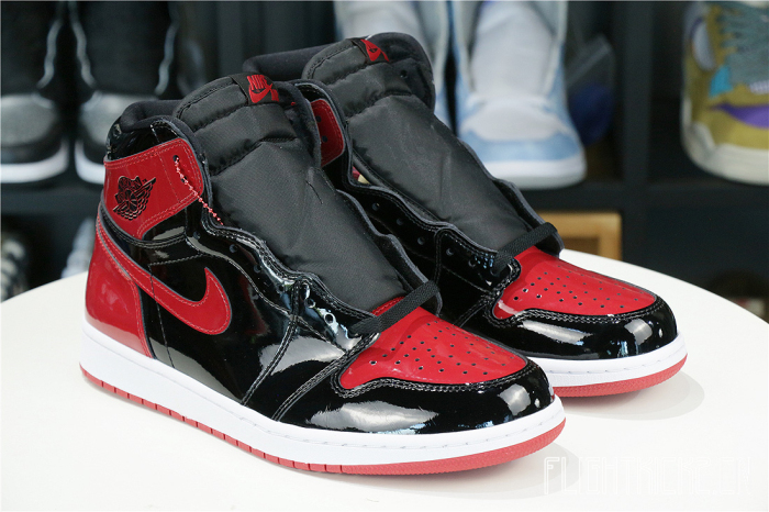 Air Jordan 1 Retro High OG Patent Bred 2021 GS ( A1)