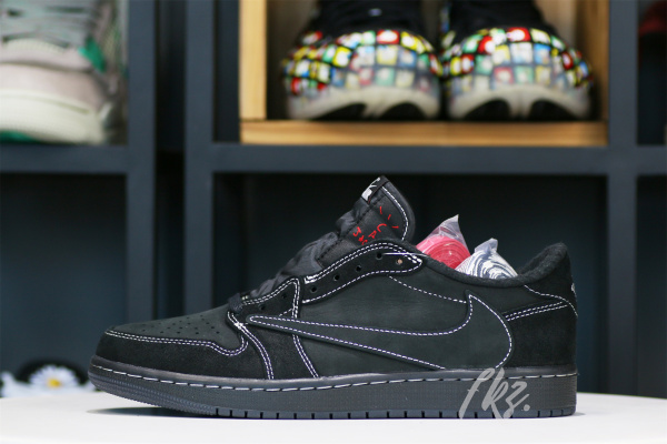 Travis Scott x Nike Air Jordan 1 Low OG “Black/Phantom” GS（A1）