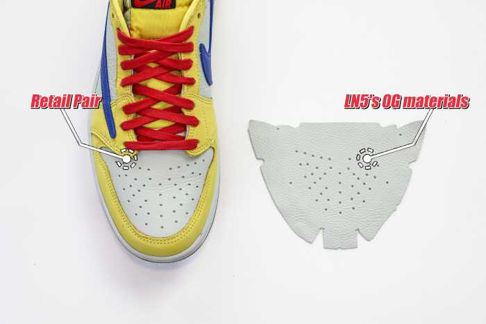 Travis Scott x Air Jordan 1 Retro Low OG SP “Elkins/Canary Yellow” GS（A1）