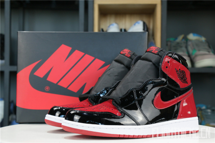 Air Jordan 1 Retro High OG Patent Bred 2021 GS ( A1)