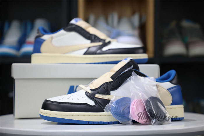 Fragment x Travis Scott x Air Jordan 1 Low GS（A1）
