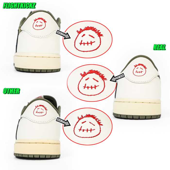 Travis Scott x Air Jordan 1 ' Medium Olive' GS（A1）