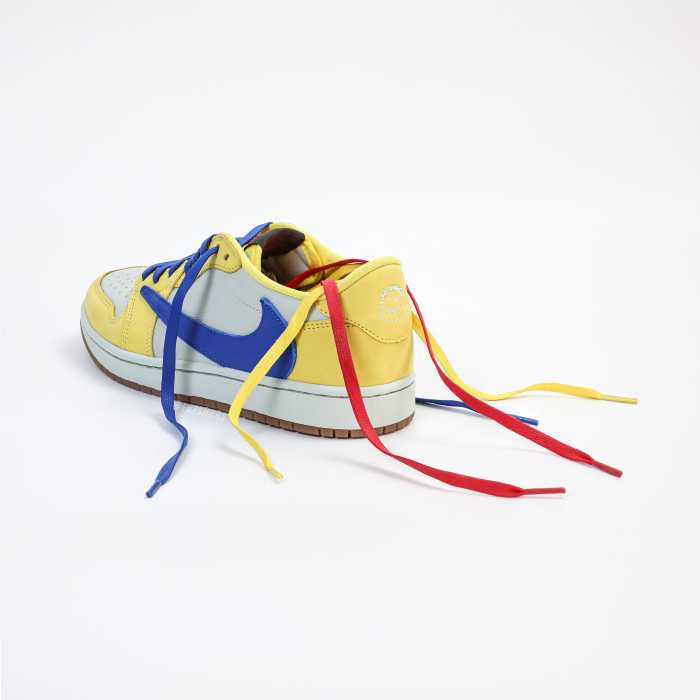 Travis Scott x Air Jordan 1 Retro Low OG SP “Elkins/Canary Yellow” GS（A1）