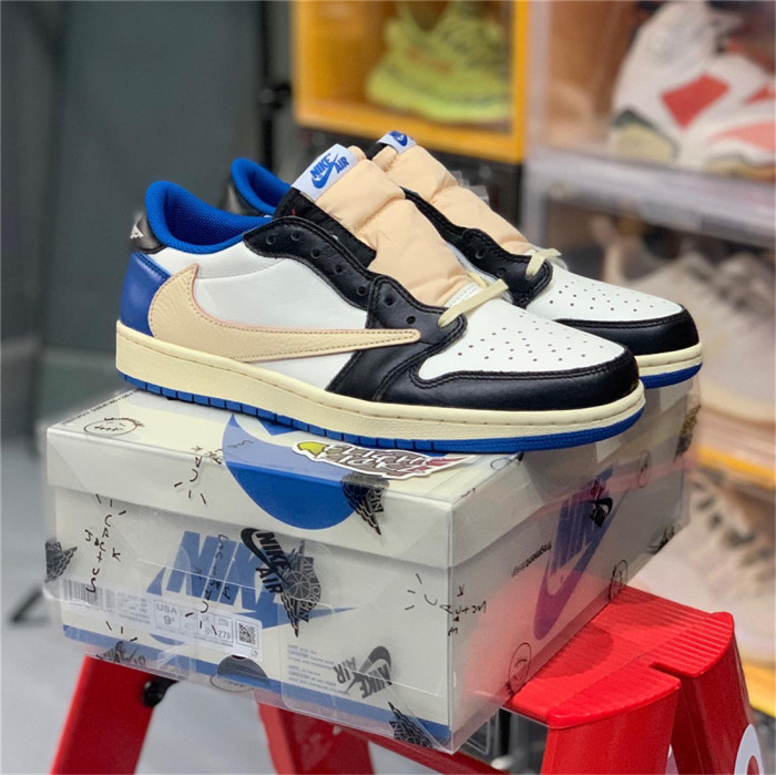 Fragment x Travis Scott x Air Jordan 1 Low GS（A1）