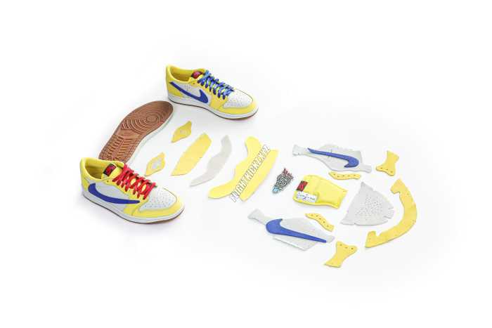 Travis Scott x Air Jordan 1 Retro Low OG SP “Elkins/Canary Yellow” GS（A1）