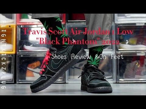 Travis Scott x Nike Air Jordan 1 Low OG “Black/Phantom” GS（A1）