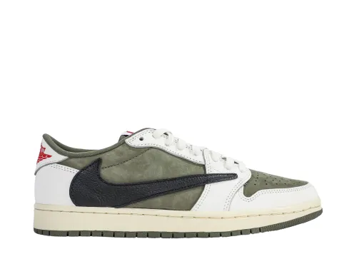 Travis Scott x Air Jordan 1 ' Medium Olive' GS（A1）