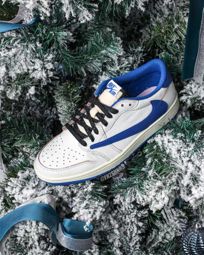 Travis Scott x Fragment x Air Jordan 1 Low OG GS（A1）