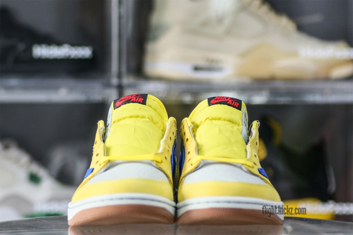 Travis Scott x Air Jordan 1 Retro Low OG SP “Elkins/Canary Yellow” GS（A1）