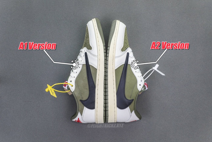 Travis Scott x Air Jordan 1 ' Medium Olive' GS（A1）