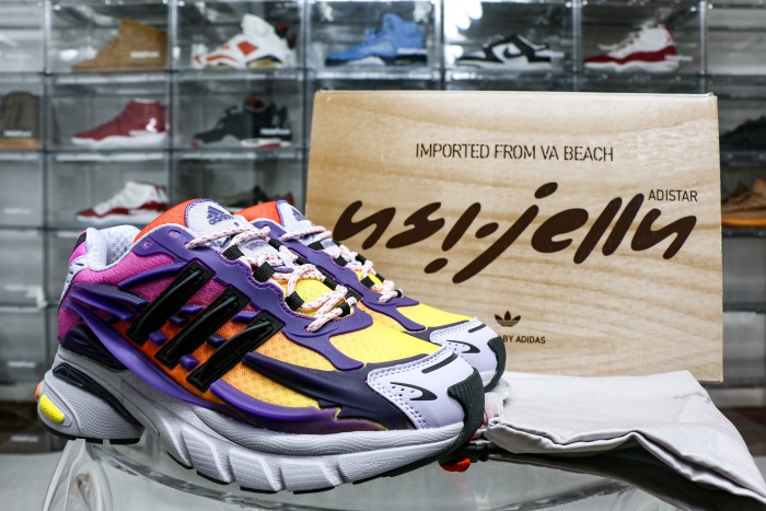 Pharrell x adidas Adistar Jellyfish Yellow Black Purple
