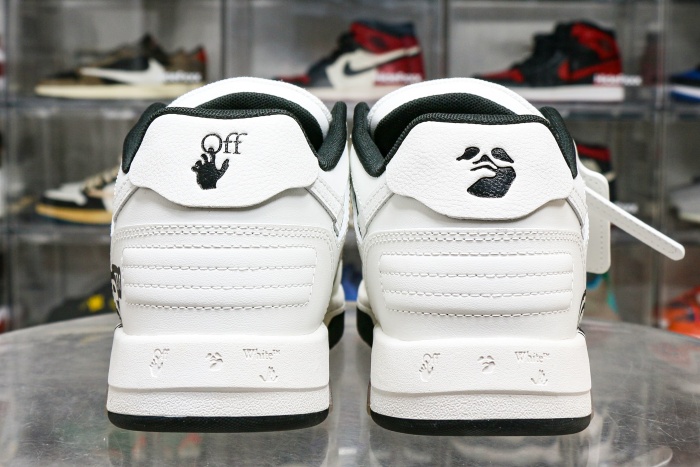 OFF-WHITE Out Of Office OOO Low Tops White Black