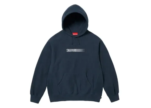 Suprem3 X Swarovski Motion Logo Hooded Sweatshirt