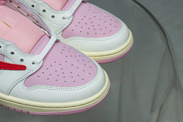 Travis Scott x Air Jordan 1 Low OG  Shy Pink Red  2025