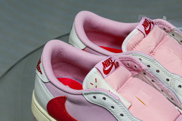 Travis Scott x Air Jordan 1 Low OG  Shy Pink Red  2025