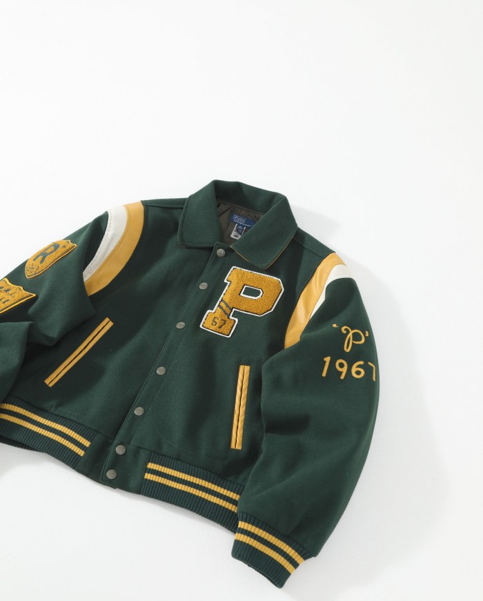 R@lph Lauren Unisex Embroidered Baseball Jacket