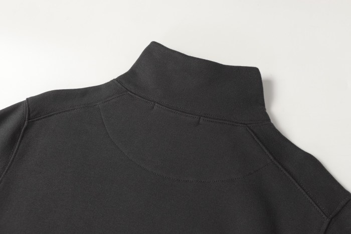 Stone Island Badge Logo Half-Zip Pullover Sweatshirt