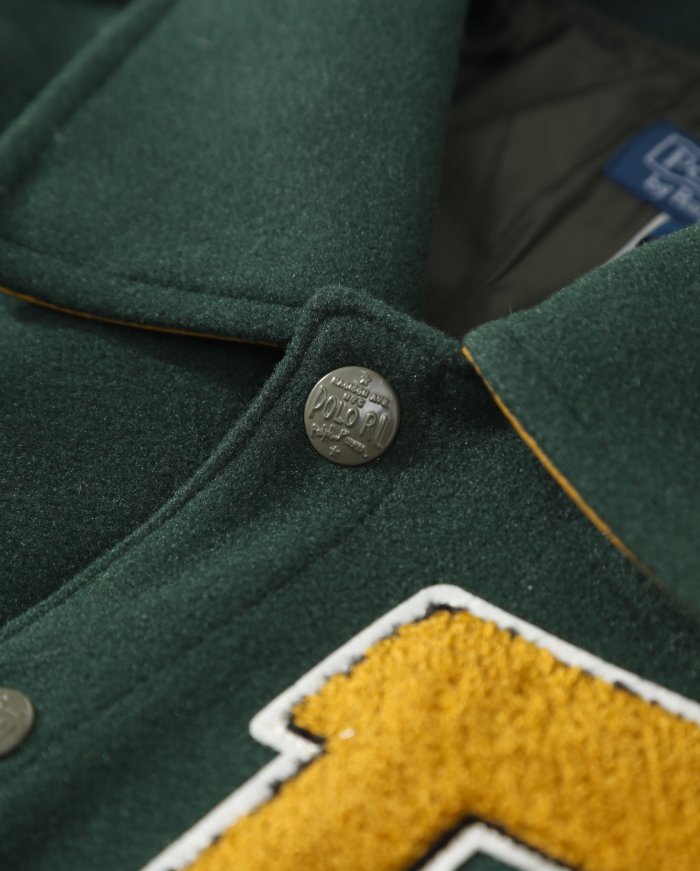 R@lph Lauren Unisex Embroidered Baseball Jacket