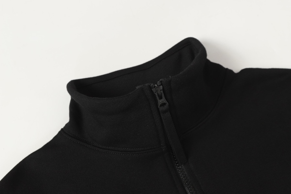 Stone Island Badge Logo Half-Zip Pullover Sweatshirt