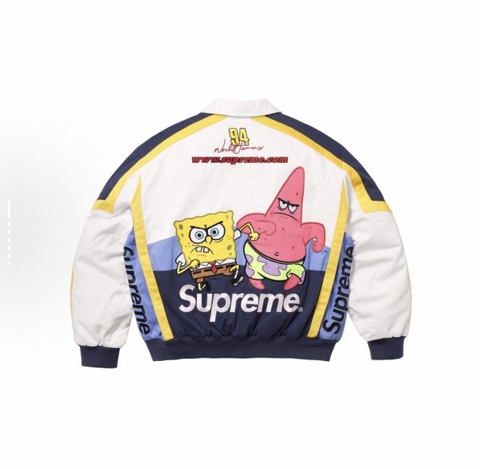 Supreme SpongeBob SquarePants x JEFF HAMILTON 25S WEEK11 Jacket