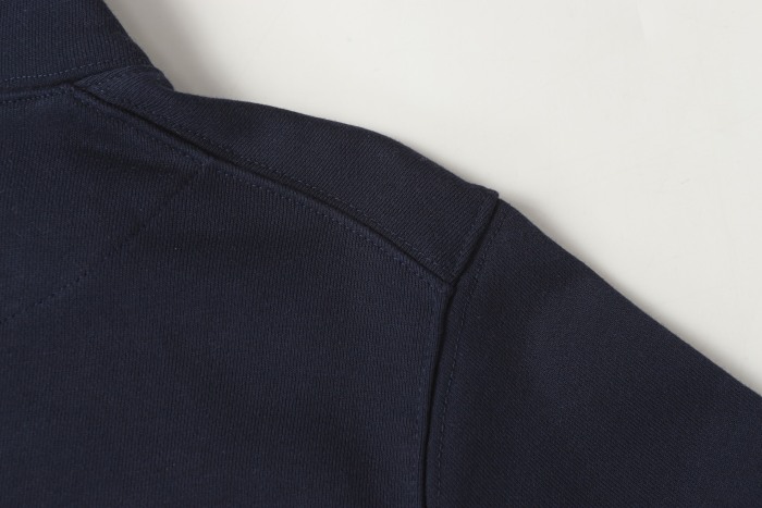 Stone Island Badge Logo Half-Zip Pullover Sweatshirt