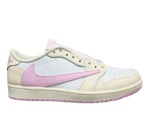 Travis Scott x Air Jordan 1 Low OG Shy Pink White 2026