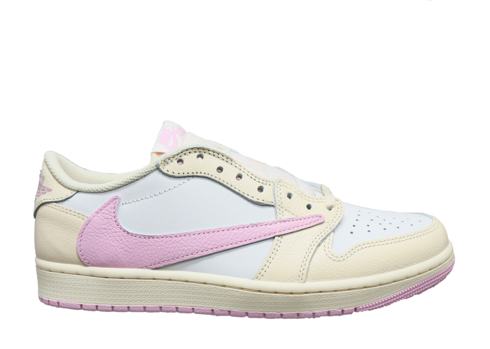 Travis Scott x Air Jordan 1 Low OG  Shy Pink White  2026