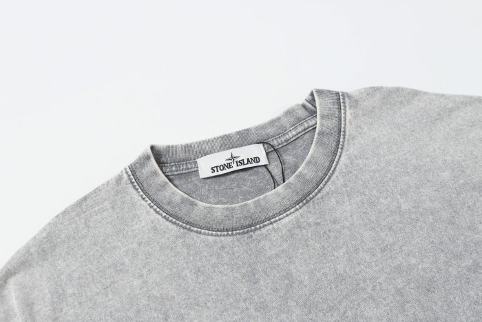 Stone Island Washed Distressed T Shirt