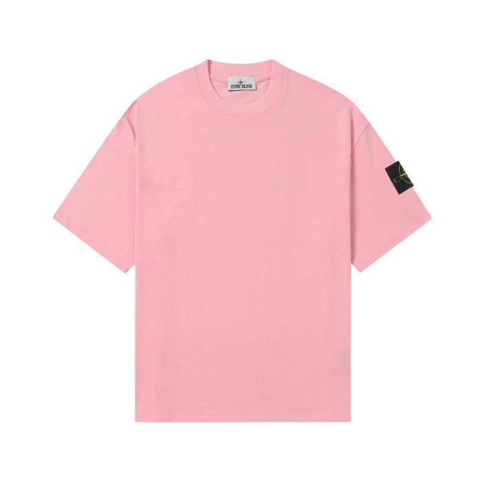 Stone Island Crewneck Drop-Shoulder Short-Sleeve T-Shirt