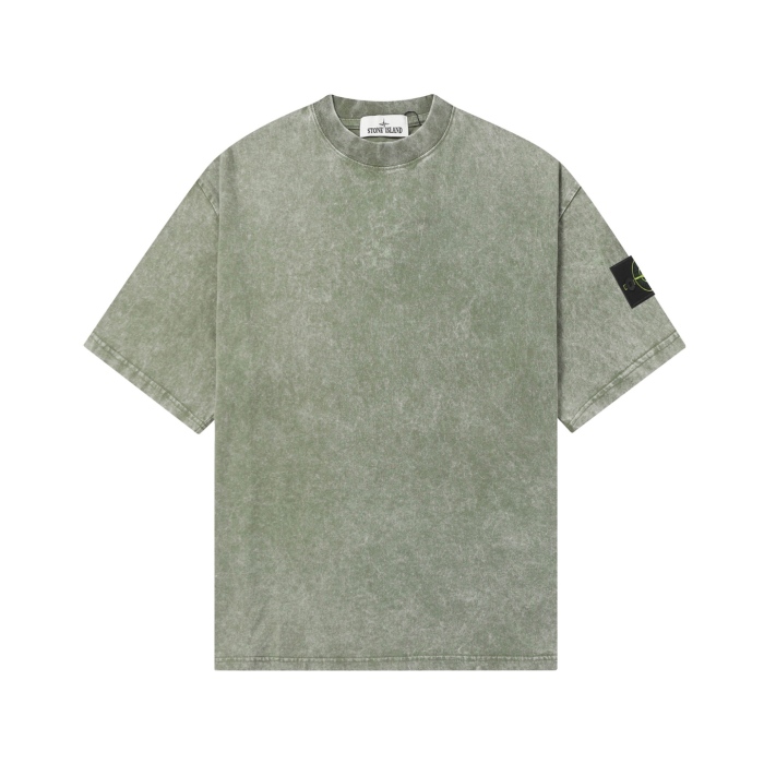 Stone Island Washed Distressed T Shirt
