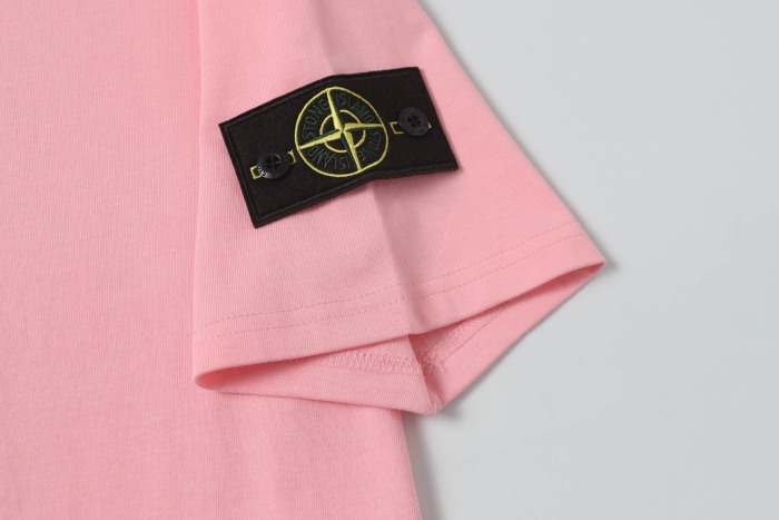 Stone Island Crewneck Drop-Shoulder Short-Sleeve T-Shirt