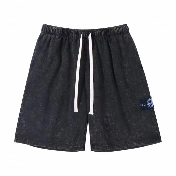 Stone Island Washed Distressed Shorts