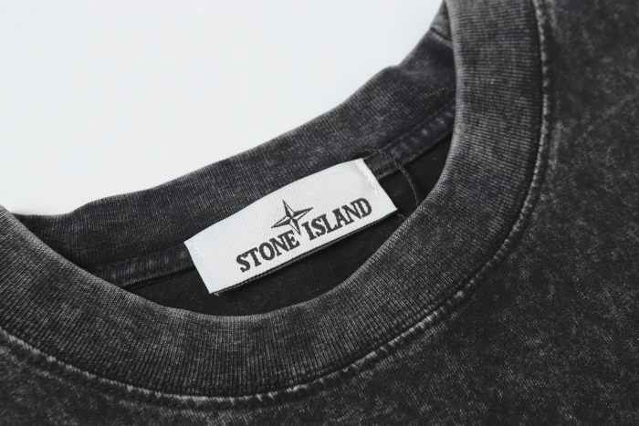 Stone Island Washed Distressed T Shirt
