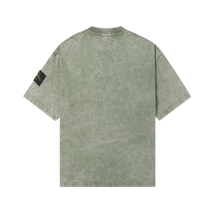 Stone Island Washed Distressed T Shirt