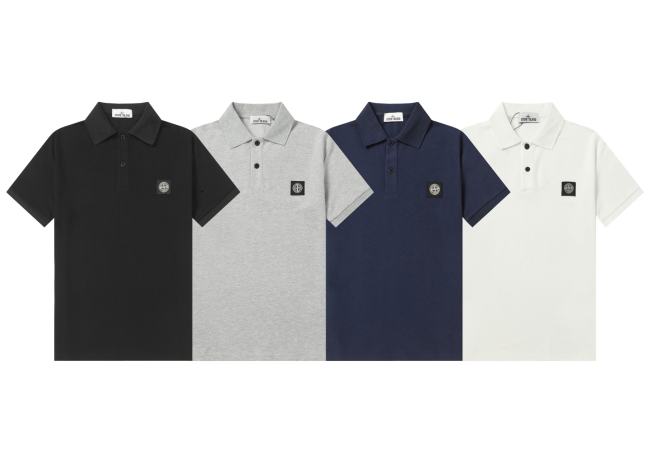 Stone Island Knitted Polo Shirt