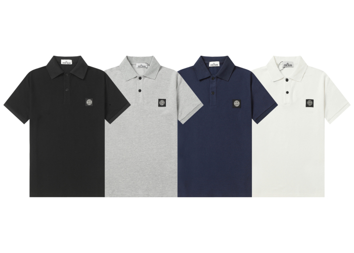Stone Island Knitted Polo Shirt