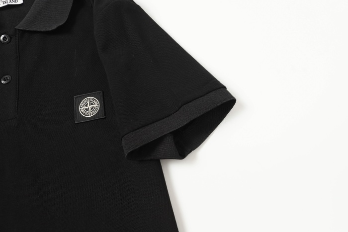 Stone Island Knitted Polo Shirt