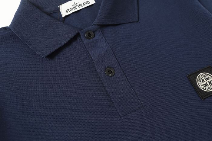 Stone Island Knitted Polo Shirt