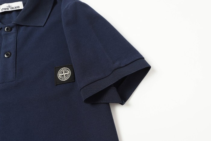 Stone Island Knitted Polo Shirt