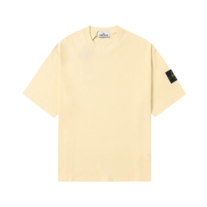 Stone Island Crewneck Drop-Shoulder Short-Sleeve T-Shirt