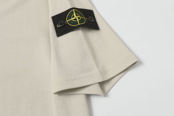 Stone Island Crewneck Drop-Shoulder Short-Sleeve T-Shirt