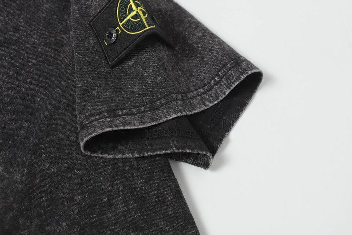 Stone Island Washed Distressed T Shirt