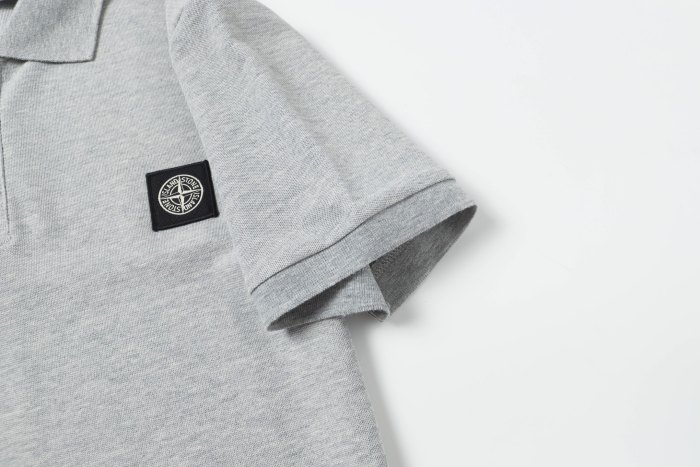 Stone Island Knitted Polo Shirt