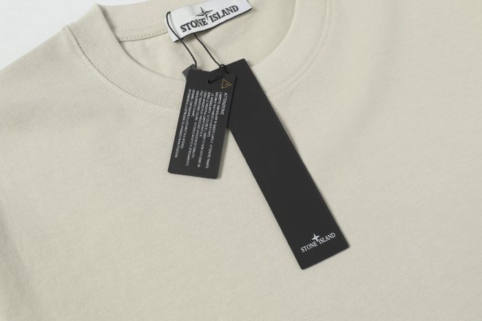 Stone Island Crewneck Drop-Shoulder Short-Sleeve T-Shirt