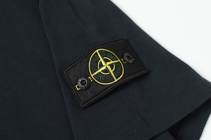 Stone Island Crewneck Drop-Shoulder Short-Sleeve T-Shirt