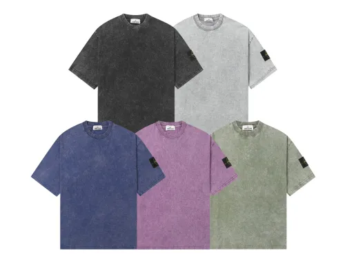 Stone Island Washed Distressed T Shirt