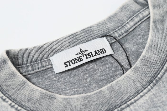 Stone Island Washed Distressed T Shirt